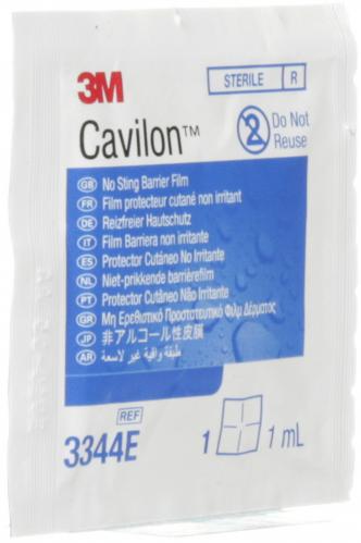 3M-3344E CAVILON FILM Barrier NO-STING 1ML WIPES,BX/30